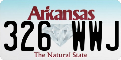 AR license plate 326WWJ