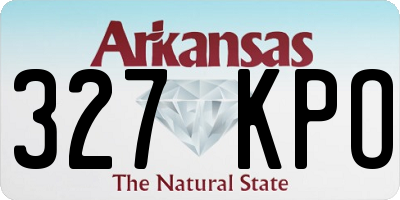 AR license plate 327KPO