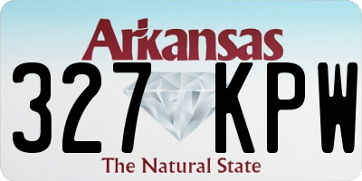 AR license plate 327KPW