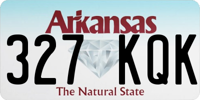 AR license plate 327KQK