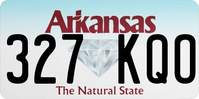 AR license plate 327KQO