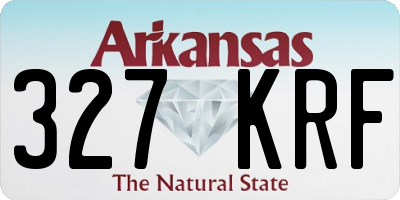 AR license plate 327KRF