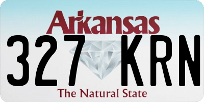 AR license plate 327KRN
