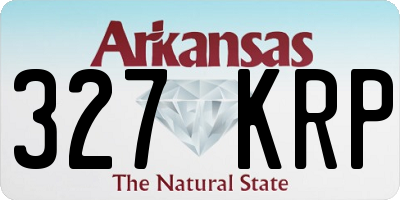AR license plate 327KRP