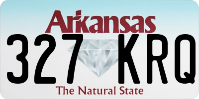 AR license plate 327KRQ