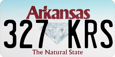 AR license plate 327KRS