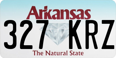 AR license plate 327KRZ
