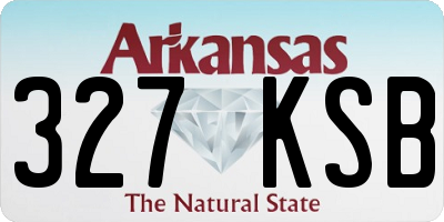 AR license plate 327KSB