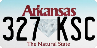 AR license plate 327KSC