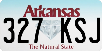 AR license plate 327KSJ