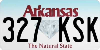 AR license plate 327KSK