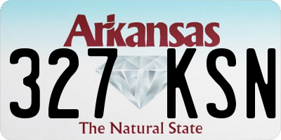 AR license plate 327KSN