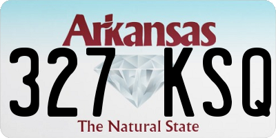 AR license plate 327KSQ
