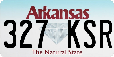 AR license plate 327KSR