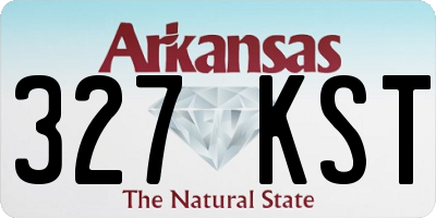 AR license plate 327KST