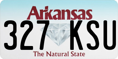 AR license plate 327KSU