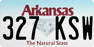 AR license plate 327KSW