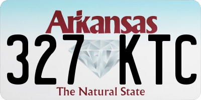 AR license plate 327KTC