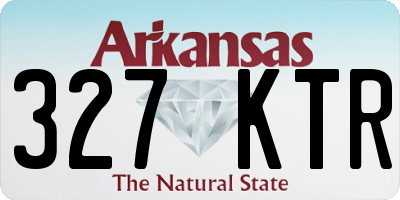 AR license plate 327KTR