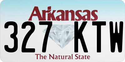 AR license plate 327KTW