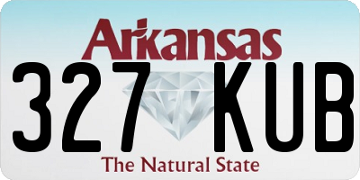 AR license plate 327KUB