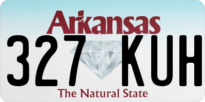 AR license plate 327KUH