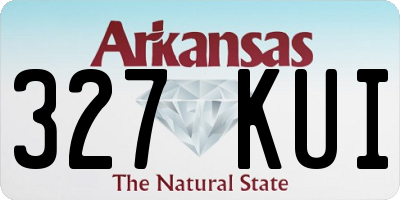 AR license plate 327KUI