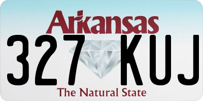 AR license plate 327KUJ