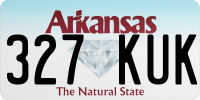 AR license plate 327KUK