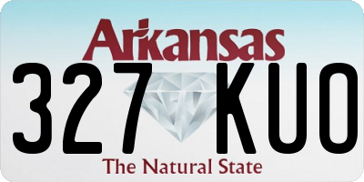 AR license plate 327KUO