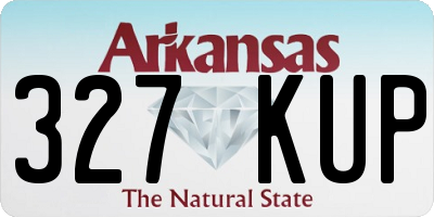 AR license plate 327KUP