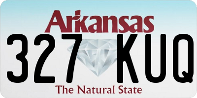 AR license plate 327KUQ
