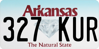 AR license plate 327KUR