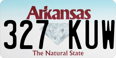 AR license plate 327KUW
