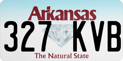 AR license plate 327KVB