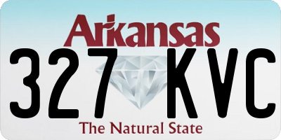 AR license plate 327KVC