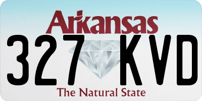 AR license plate 327KVD