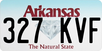 AR license plate 327KVF
