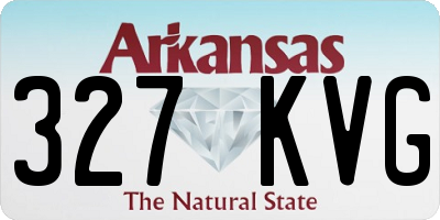 AR license plate 327KVG