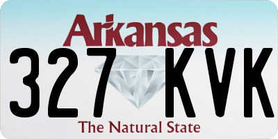 AR license plate 327KVK