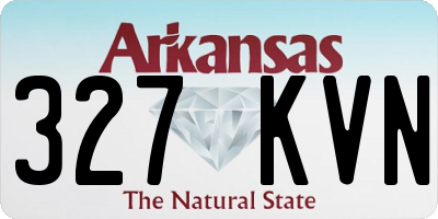 AR license plate 327KVN