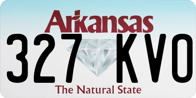 AR license plate 327KVO