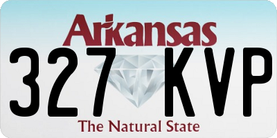AR license plate 327KVP
