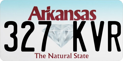AR license plate 327KVR