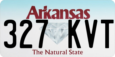 AR license plate 327KVT