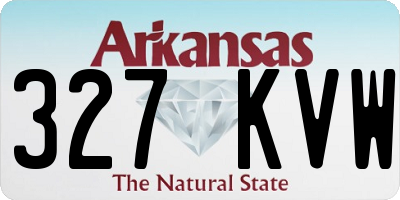 AR license plate 327KVW