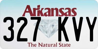 AR license plate 327KVY