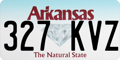 AR license plate 327KVZ