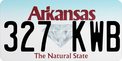 AR license plate 327KWB