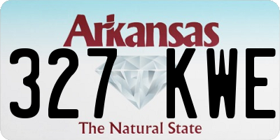 AR license plate 327KWE